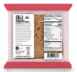 The Amazing Chickpea® CB&J™ (Creamy Chickpea Butter & Strawberry Jam Sandwiches)