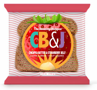 The Amazing Chickpea® CB&J™ (Creamy Chickpea Butter & Strawberry Jam Sandwiches)