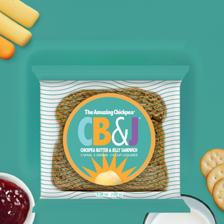 The Amazing Chickpea (CB &J) Creamy Chickpea Butter & Grape Jelly Sandwiches