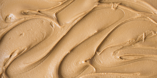 Close-up of chickpea butter with visible texture