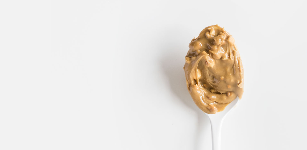 Crunchy Amazing Chickpea Butter on Spoon
