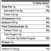 Roasted Chickpea Protein Powder Original Nutrition Facts