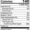 The Amazing Chickpea Cookie MIx Nutrition Facts